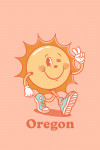 Oregon - Vintage Mascot - Upbeat Sunshine