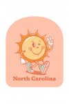 North Carolina - Vintage Mascot - Upbeat Sunshine - Contour