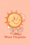 West Virginia - Vintage Mascot - Upbeat Sunshine