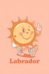 Labrador - Vintage Mascot - Upbeat Sunshine