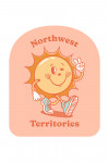 Northwest Territories - Vintage Mascot - Upbeat Sunshine - Contour