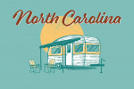 North Carolina - Vintage Matchbook - Vintage Camper