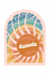 Canada - Chalk Art - Sunburst - Contour