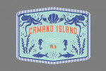 Camano Island, Washington - Dockside Series - High Tide - Contour