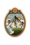 American Traditional - Mountain Range - Contour