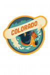 Colorado - Animal Activities Series - Bear Snowboarder - Contour