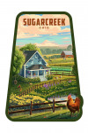 Sugarcreek, Ohio - Lithograph - Farm Life - Contour