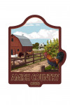 Amish Country, Ohio - Painterly - Barnyard Scene - Contour