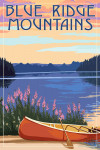 Blue Ridge Mountains - Canoe & Lake