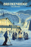 Breckenridge, Colorado - Lithograph - Snow Lodge