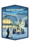 Breckenridge, Colorado - Lithograph - Snow Lodge - Contour
