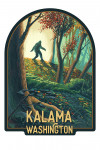 Kalama, Washington - Get Outside Series - Wanderer - Bigfoot in Forest - Contour