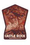 Castle Rock, Washington - Mount St Helens - Eruption View - Contour