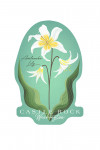 Castle Rock, Washington - Vintage Flora - Avalanche Lily - Contour