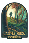 Castle Rock, Washington - Get Outside Series - Wanderer - Bigfoot in Forest - Contour