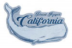 Point Reyes, California - Whale - Blue - Coastal Icon - Contour