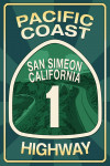 San Simeon, California - Pacific Coast Highway 1 Sign