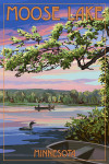 Moose Lake, Minnesota - Summer Lake Sunset Scene