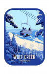 Wolf Creek, Colorado - Painterly - Ski Lift Above The Trees - Contour