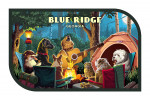 Blue Ridge, Georgia - Painterly - Pack Life - Dogs Around Campfire - Contour