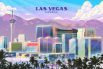 Las Vegas, Nevada - Lithograph City Series