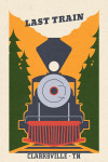 Clarksville, Tennessee - Woodblock - Last Train