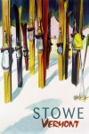 Stowe, Vermont - Colorful Skis