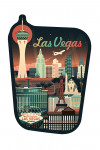 Las Vegas, Nevada - Retro Skyline Chromatic Series - Contour