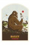 Bailey, Colorado - Vintage Linework - Bigfoot - Contour
