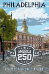 Philadelphia, Pennsylvania - Painterly - Independence Hall - USA 250th Anniversary