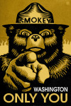 Washington - Smokey Bear - Only You - Halftone - Yellow