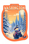 Chewelah, Washington - Ski / Snow / Winter Series - Born to Braaap! - Snowmobile - Contour