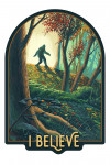 I Believe - Get Outside Series - Wanderer - Bigfoot in Forest - Contour