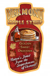 Vermont - Maple Syrup Vintage Sign - Contour