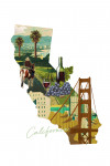 California - Golden State Outline