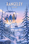 Rangeley, Maine - Ski / Snow / Winter Series - Chill on the Uphill - Ski Lift