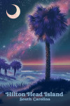 Hilton Head Island, South Carolina - Lithograph - Palmetto Moon