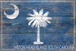 Hilton Head Island, South Carolina - Rustic State Flag