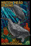 Hilton Head Island, South Carolina - Mosaic - Dolphin