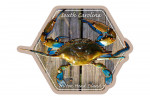 Hilton Head Island, South Carolina - Photography - Blue Crab on Dock - Contour