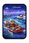 Colorado - Happy Howlidays - Painterly - Santa Dog & Helpers - Contour