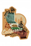 Springville, California - State Photomontage - State Series - Contour