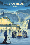 Brian Head, Utah - Lithograph - Snow Lodge