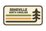 Asheville, North Carolina - Simple Vector - Evergreen - Contour
