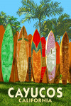 Cayucos, California - Surfboard Fence