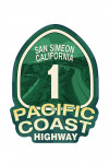 San Simeon, California - Pacific Coast Highway 1 Sign - Contour