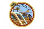 Pismo Beach, California - Woodies Lined Up - Contour