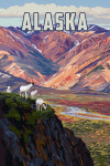 Alaska - Painterly - Bighorn Sheep Heard