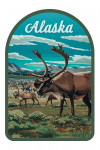 Alaska - Painterly - Caribou Herd - Contour