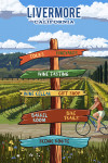 Livermore, California - Signpost - Vineyard